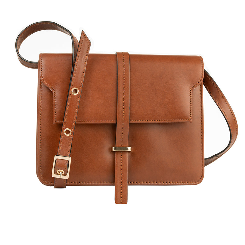 Jessamy Crossbody Bag - Cognac Leather