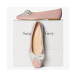 Kelly Wide Width Ballet Flats - Pink Leather