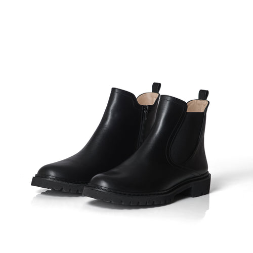Koto Extra Wide Width Chelsea Boots - Black Leather
