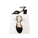 Krista - Wide Width Sandal - Black Suede