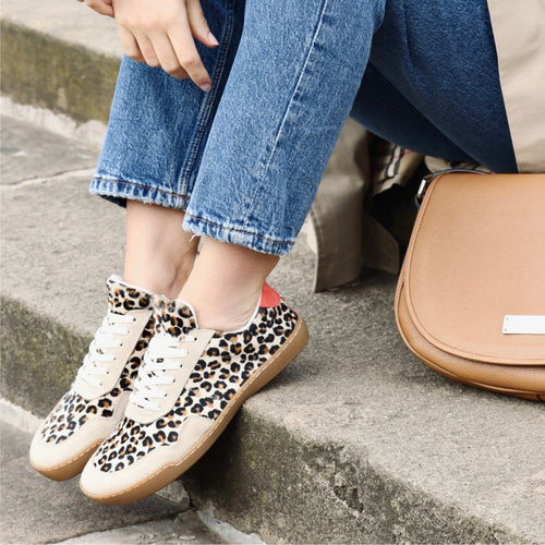 Barefoot Cushion Sneakers - Extra-Wide Width Leopard