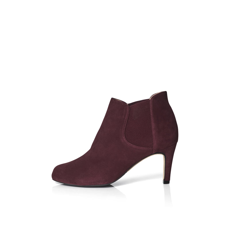 Lily Extra-Wide Width Boots - Burgundy Suede