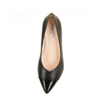 Lisa Wide Width Pump – Black Leather