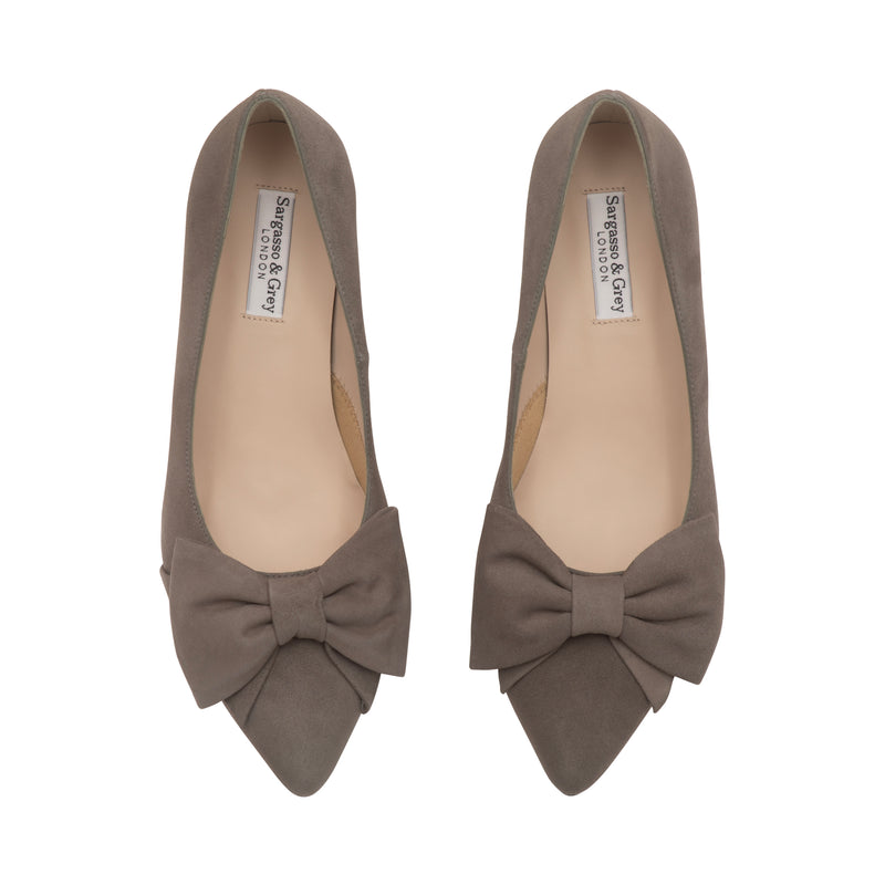 Lori Extra Wide Width Pump – Grey Suede