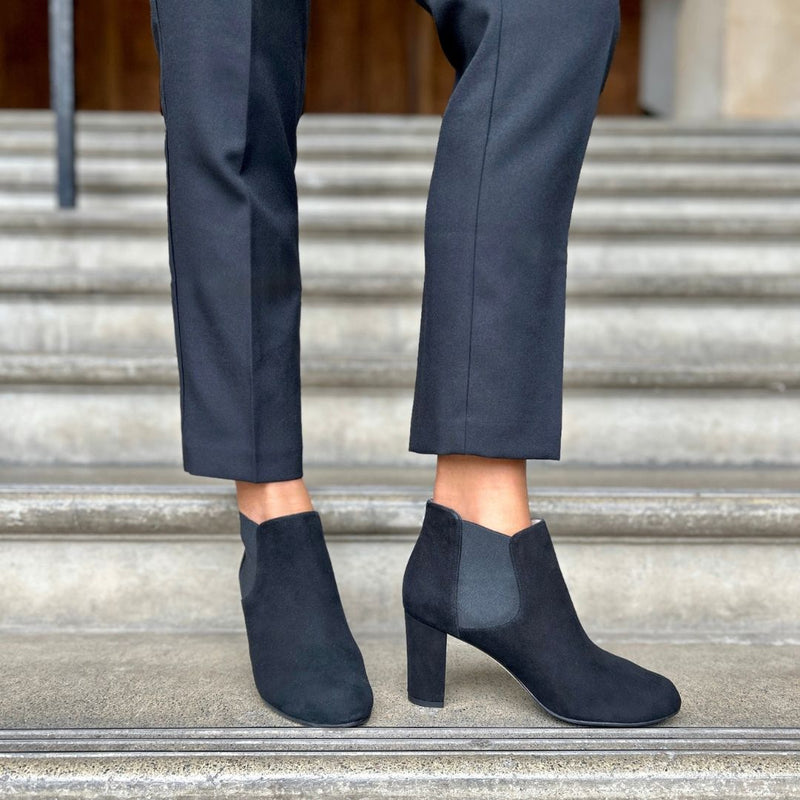 Lucille Extra-Wide Width Boots - Black Suede