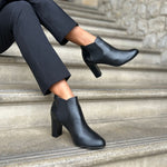 Lucille Extra-Wide Width Boots - Black Leather