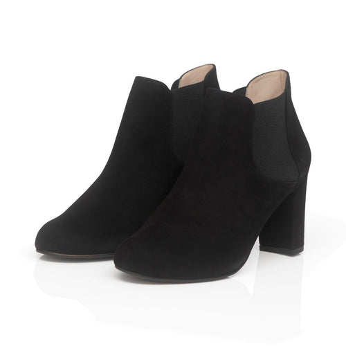 Lucille Extra-Wide Width Boots - Black Suede