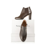 Lucy Wide Width Boots - Brown Leather