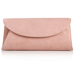 Clutch - Rose Pink Suede