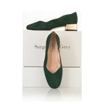 Olivia Wide Width Pumps – Green Suede