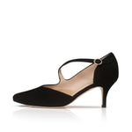 Phillie Extra Wide Width Shoes - Black Suede