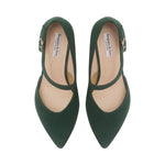 Phillie Extra-Wide Width Shoes - Green Suede