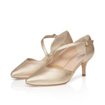 Phillie Extra Wide Width Shoes - Gold Leather