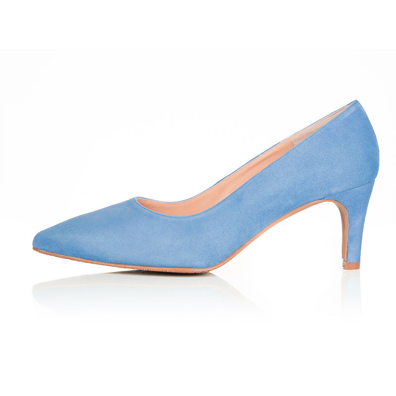 Eve Wide Width Pump – Blue Suede