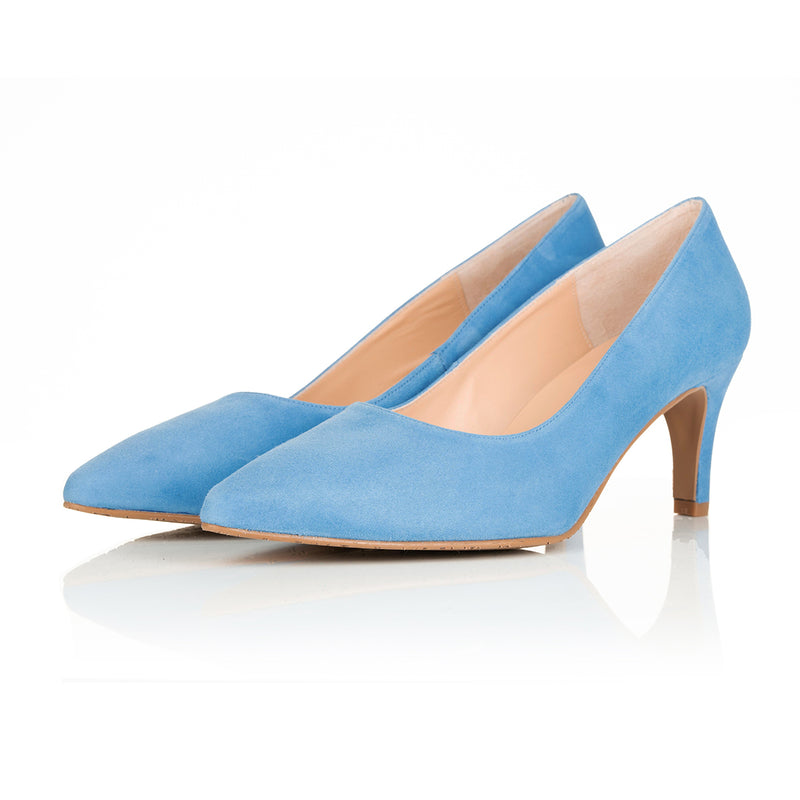 Eve Wide Width Pump – Blue Suede