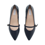 Stevie Extra Wide Pumps - Navy Patent Leather