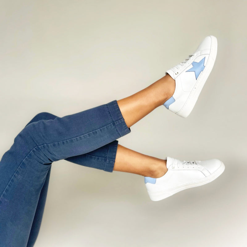 Superstella Wide Width Sneakers - Baby Blue