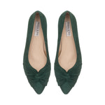 Tandi Wide Width Kitten Heels - Green Suede