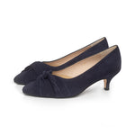 Tandi Wide Width Kitten Heels - Black Suede