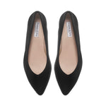 Tori Extra Wide Width Block Heel Pumps - Black Leather