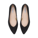 Tori Extra Wide Width Block Heel Pumps - Black Suede