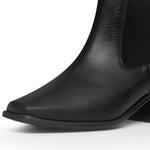 Vallera Extra-Wide Width Boots - Black Leather