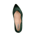 Vivienne Wide Width Ballet Flats - Green Velvet