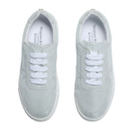 Emma Wide Width Sneakers - Silver Leather