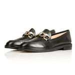 Wide Width Loafers  -  Black Leather