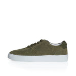 Emma Wide Width Sneakers - Khaki Suede