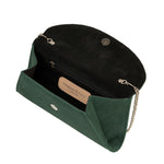 Clutch - Dark Green Suede