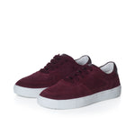 Emma Wide Width Sneakers - Burgundy Suede