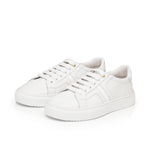 Extra Wide Width Sneakers - White Leather