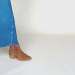 Jago Wide Width Cowboy Boots - Tan Suede