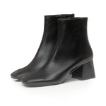 Jenna Wide Width Boots - Black Shine Leather