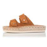 Candy - Wide Width Espadrille - Tan Suede - Side