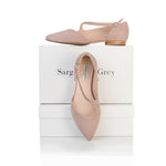 Indy Wide Width Flats - Rose Pink Suede - With boxes