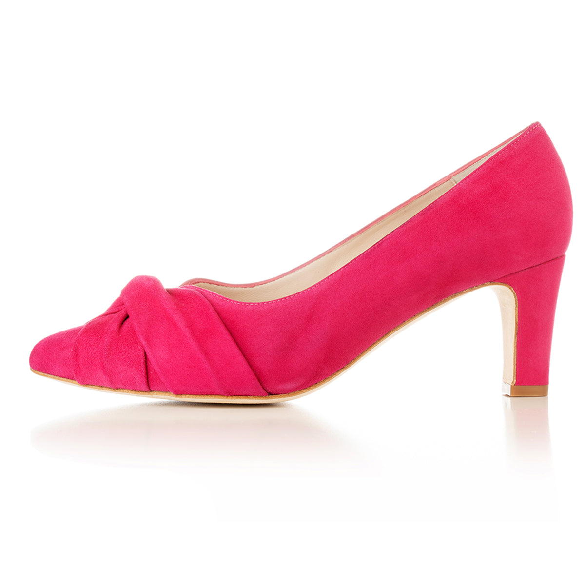 Wide width hot sale suede pumps