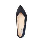 Vivienne Wide Width Ballet Flats - Navy Suede