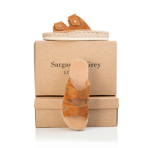 Candy - Wide Width Espadrille - Tan Suede - With boxes