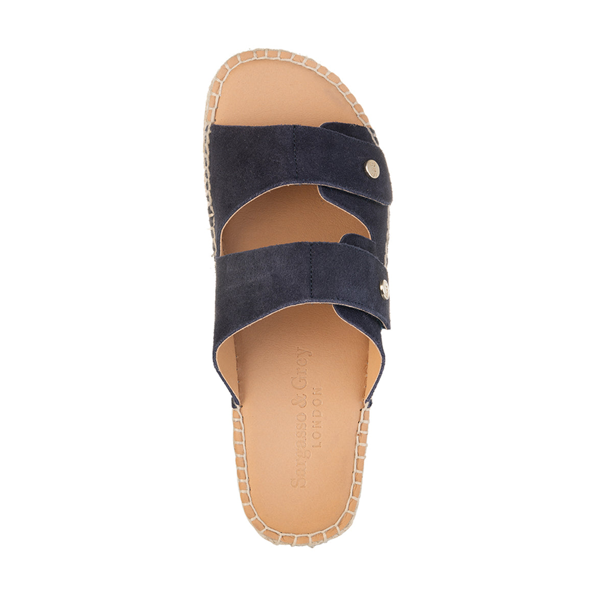 Candy - Wide Width Espadrille - Navy Suede – Sargasso and Grey