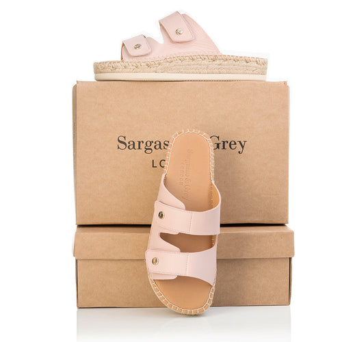 Candy - Wide Width Espadrille - Pink Leather - With boxes