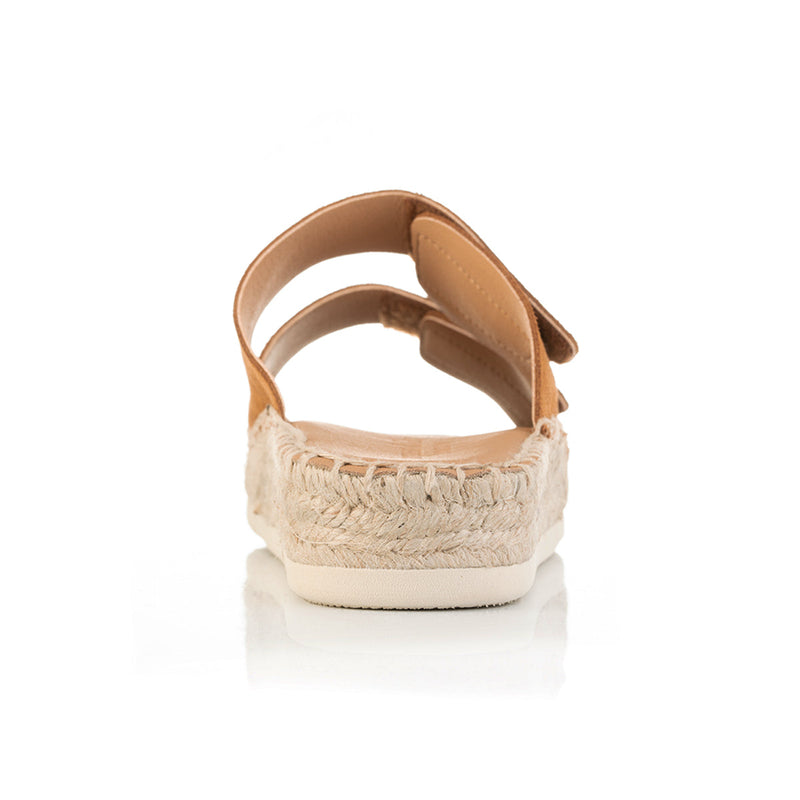 Candy - Wide Width Espadrille - Tan Suede - Back